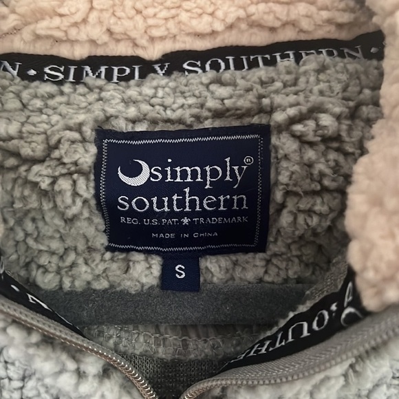 SIMPLY SOUTHERN Women’s 1/4 Fleece Zip ~ Size: Small - Picture 4 of 7